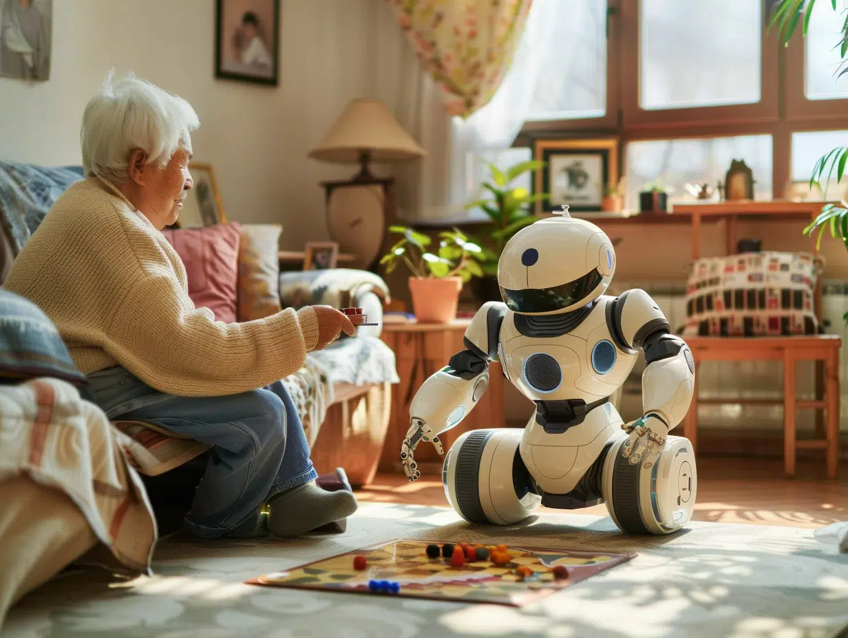 Robot assistant ElliQ pour seniors : autonomie et compagnie technologique