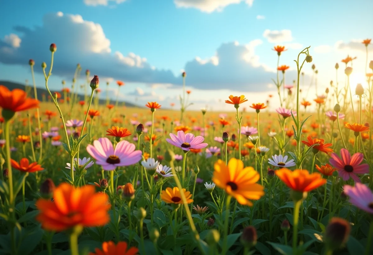 Révélation des secrets du tapis champ de fleurs pour la santé